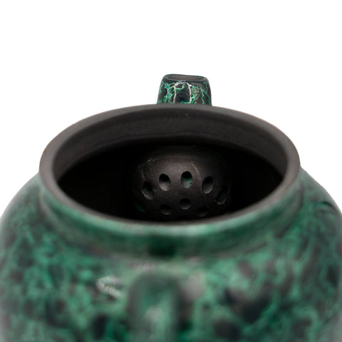 “Emerald Web” Lacquered Teapot, #94582, 140ml