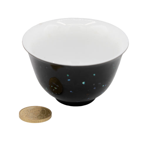 Theekopje, Zwart Geglazuurd Porselein, #95592, 80ml