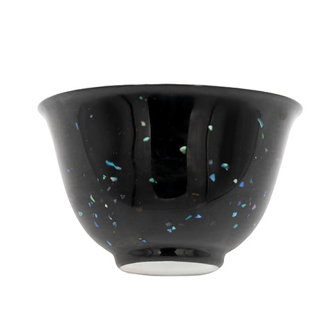 Theekopje, Zwart Geglazuurd Porselein, #95592, 80ml