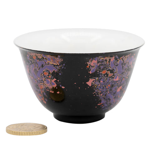 Theekopje, Daqi Gongyi lak op porselein, #95594, 90ml