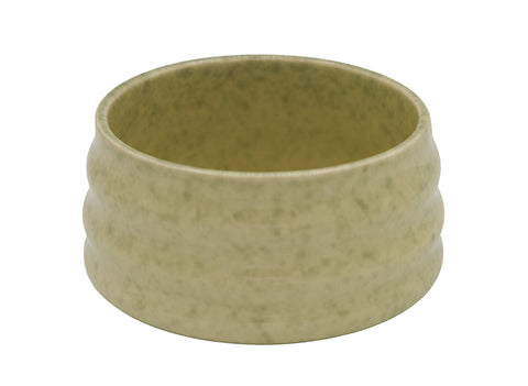 Bol à Matcha Vert Tacheté Cannelé – Bol en Céramique pour Préparation Traditionnelle du Matcha # 93983