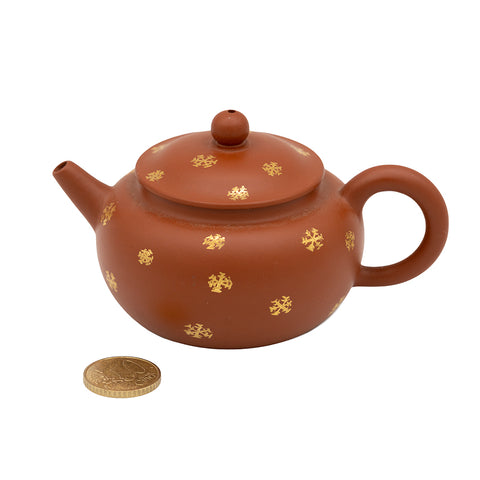 Teiera Yixing con motivo dorato, #95600, 180ml