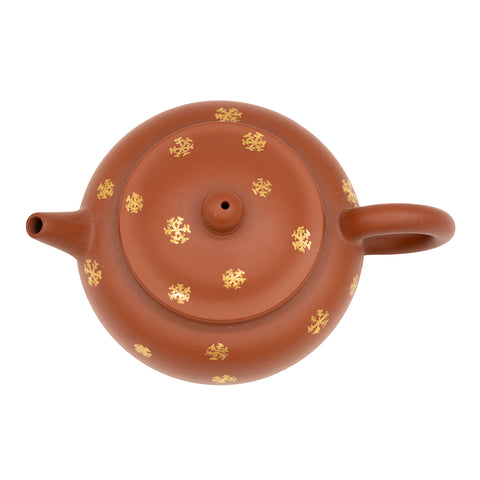 Teiera Yixing con motivo dorato, #95600, 180ml