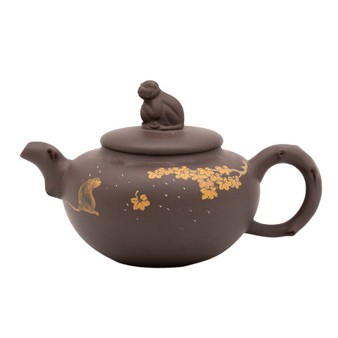 Yixing Theepot, Zisha-klei met Apendeksel, #95601, 210ml