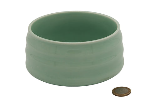 Bol à matcha côtelé vert menthe – Bol à thé en céramique pour une expérience de matcha rafraîchissante # 93979