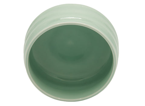 Bol à matcha côtelé vert menthe – Bol à thé en céramique pour une expérience de matcha rafraîchissante # 93979