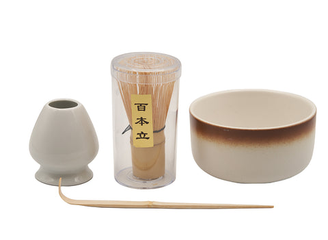 Elegant Gradient White Matcha Tea Set # 93997