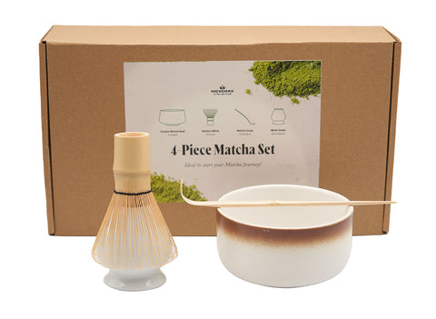 Elegant Verloop Wit Matcha Theeset # 93997