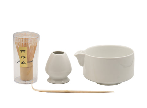 Minimalist White Matcha Tea Set # 93994