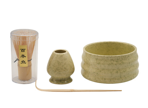 Rustic Green Matcha Tea Set  # 93993
