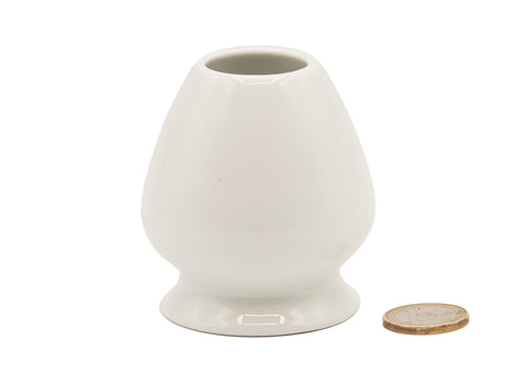 White Porcelain Matcha Whisk Holder # 94114