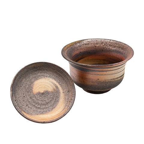 Wood-Fired Dehua Marbled-Clay Gaiwan # 94996