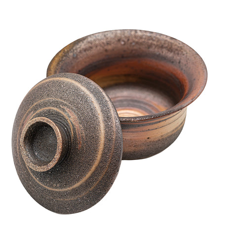 Wood-Fired Dehua Marbled-Clay Gaiwan # 94996