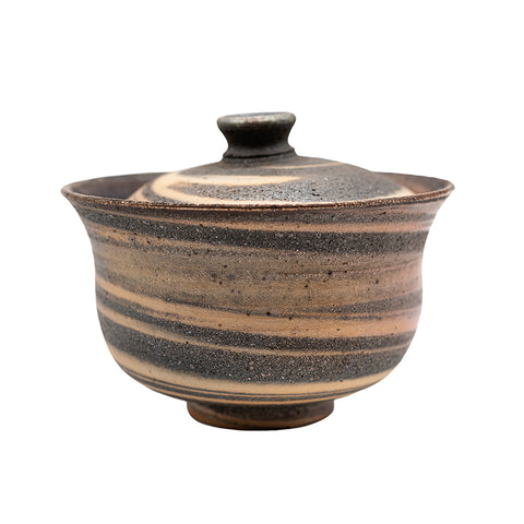 Wood-Fired Dehua Marbled-Clay Gaiwan # 94996