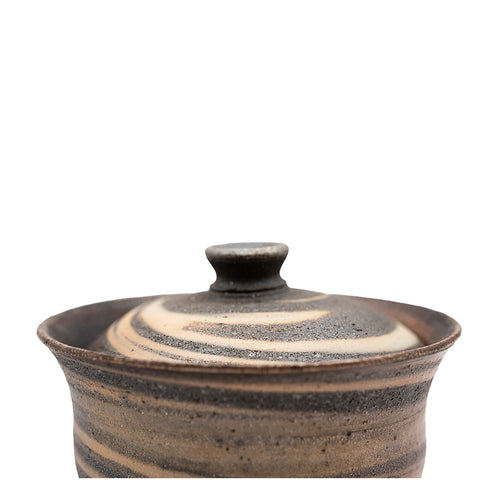 Wood-Fired Dehua Marbled-Clay Gaiwan # 94996