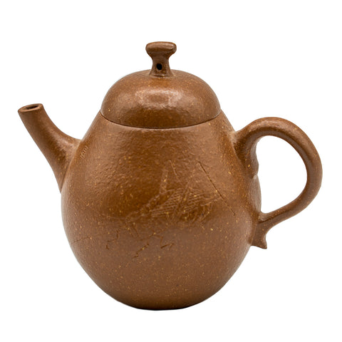Yixing theepot, volledig met de hand vervaardigd in gouden Duanni-klei # 94328