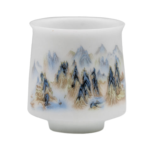 Porcelain Teacup with Shanshui Landscape # 94348