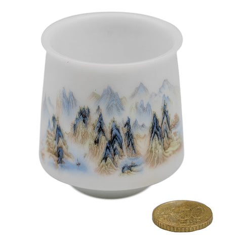 Taza de porcelana con paisaje Shanshui # 94348