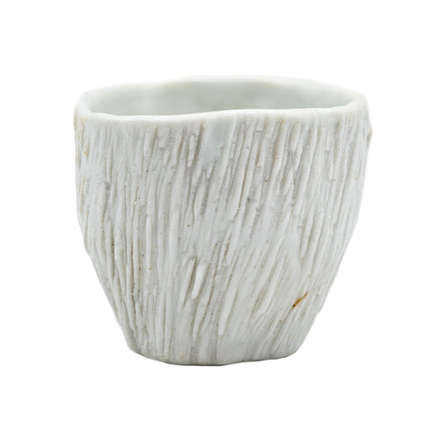 Holzgefeuerter Dehua Teetasse mit Rindenstruktur #95725, 80 ml
