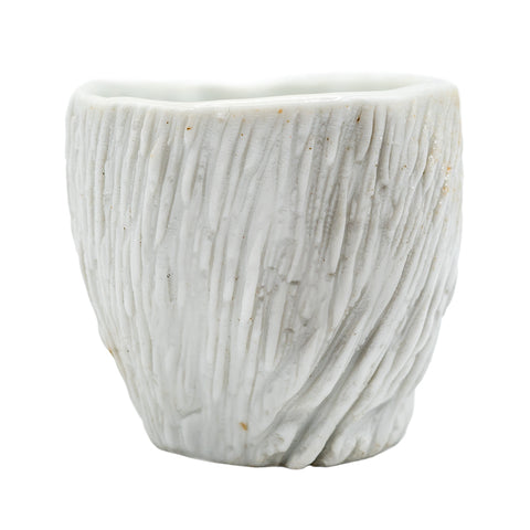 Holzgefeuerter Dehua Teetasse mit Rindenstruktur #95725, 80 ml
