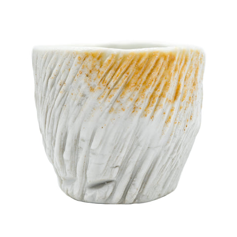 Holzgefeuerter Dehua Teetasse mit Rindenstruktur #95725, 80 ml
