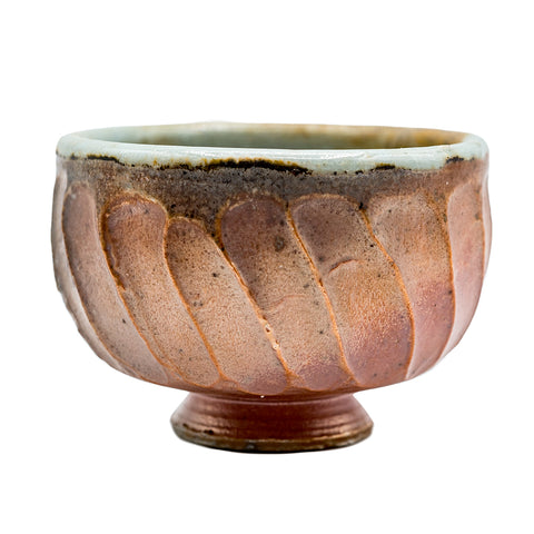 Holzgefeuerter Dehua Melonenrippen-Teebecher Nr. 95729, 85 ml