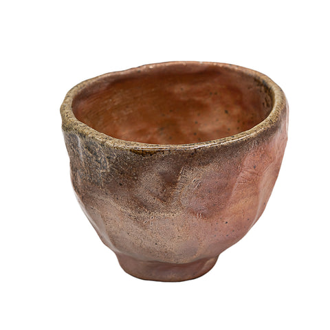 Handgefertigte, holzgefeuerte grobe Ton-Teetasse Nr. 95746, 90 ml