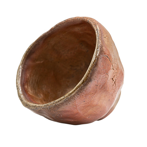 Handgefertigte, holzgefeuerte grobe Ton-Teetasse Nr. 95746, 90 ml