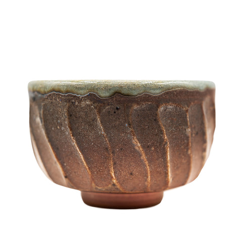 Woodfired Dehua Melon-Rib Cup # 95747, 90 ml
