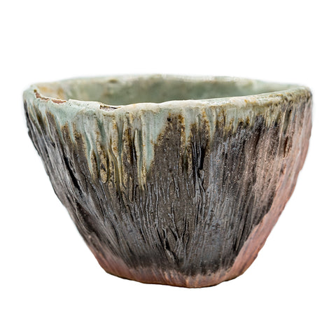 Woodfired Dehua Drip-Glaze Bark Tea Cup # 95768, 70 ml