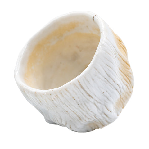 Holzgefeuerter Dehua-Tee-Becher mit Rindenstruktur # 95774, 175 ml