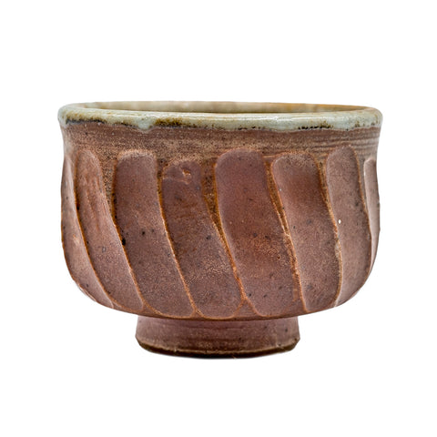 Holzgefeuerter Dehua Teetasse mit Spiralmuster # 95778, 90 ml