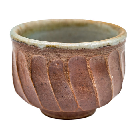 Holzgefeuerter Dehua Teetasse mit Spiralmuster # 95778, 90 ml