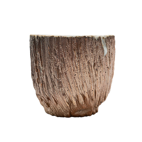 Woodfired Dehua Bark-Texture Tea Cup # 95782, 85 ml