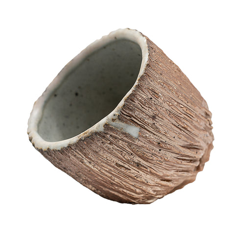 Woodfired Dehua Bark-Texture Tea Cup # 95782, 85 ml
