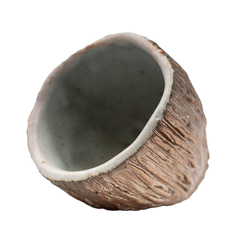 Woodfired Dehua Bark Teacup # 95785, 85 ml