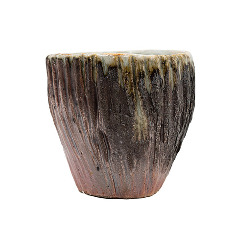 Holzgefeuerter Dehua-Tee-Becher mit Rindenstruktur Nr. 95805, 60 ml