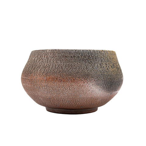 Woodfired Dehua Tea Bowl (Textured Brown) # 95823, 620 ml
