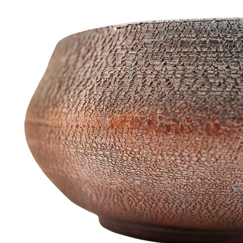 Woodfired Dehua Tea Bowl (Textured Brown) # 95823, 620 ml