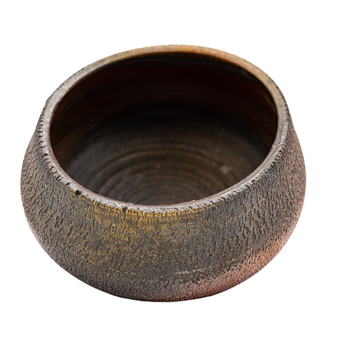 Woodfired Dehua Tea Bowl (Textured Brown) # 95823, 620 ml