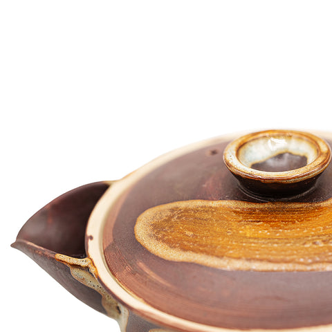 Woodfired Dehua Flat Teapot # 95829, 120 ml