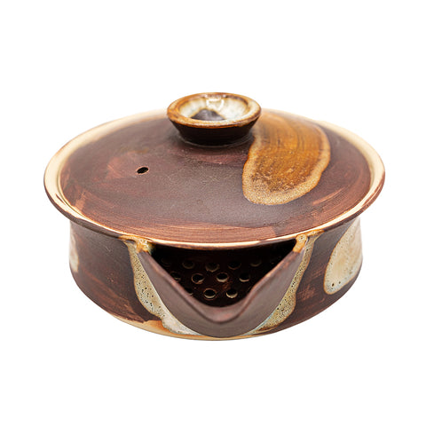 Woodfired Dehua Flat Teapot # 95829, 120 ml