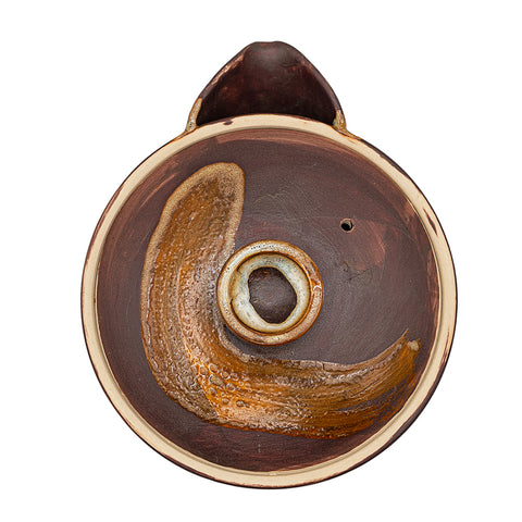 Woodfired Dehua Flat Teapot # 95829, 120 ml