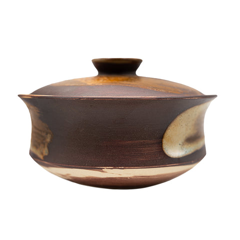 Woodfired Dehua Flat Teapot # 95829, 120 ml