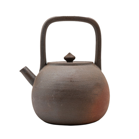 Woodfired Dehua Carrying-Handle Teapot # 95834, 758 ml