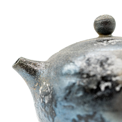 Woodfired Dehua Bian Yuan Teapot (Flat-Round) # 95848, 170 ml