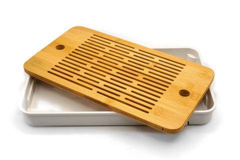 Chaban (Tea Tray) Playing Guqin - White Medium # 95862