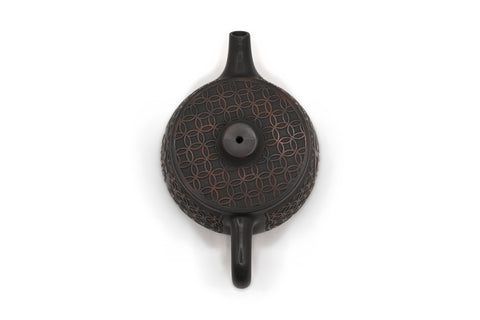 Han Tile Teapot - Copper Coins # 96153