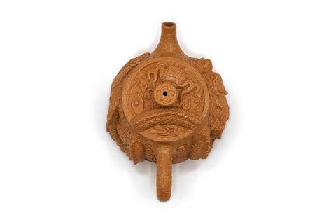 Yellow Clay Rising Dragon Teapot # 96166