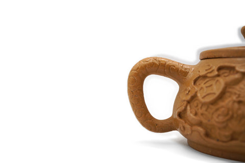 Yellow Clay Stone Ladle Teapot - Golden Toad # 96171